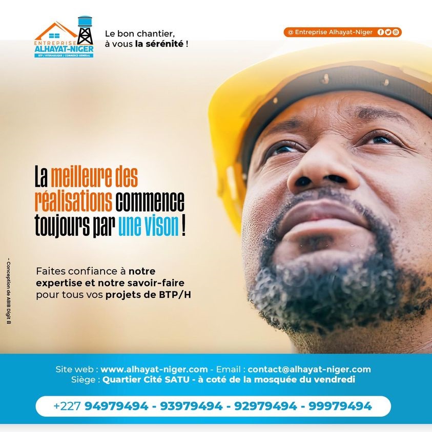 You are currently viewing Découvrez notre agence spécialisée en BTP & Hydraulique, au cœur du Niger !